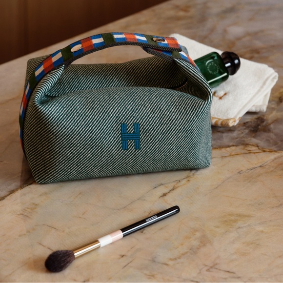 Brand New Hermes Bride-a-Brac au Carre case, small model Vert Forêt - Picture 2 of 13